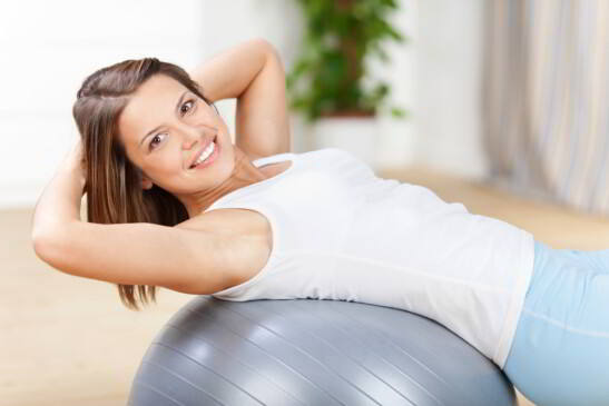 joven en pilates