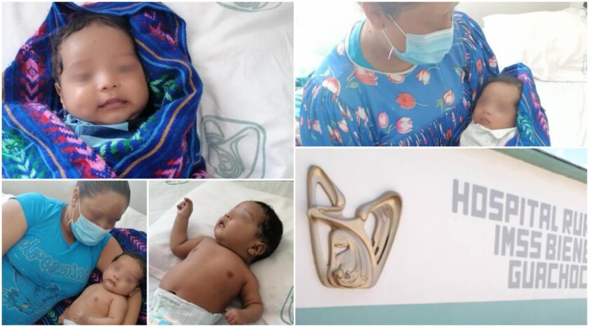 Eider Elio, primer bebé rarámuri atendido por COVID-19 en el hospital del IMSS-BIENESTAR de Guachochi
