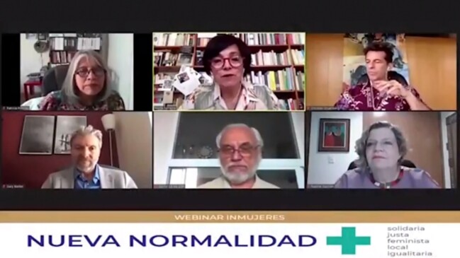 webinar “Nueva normalidad, más solidaria, justa, feminista, local e igualitaria”, con el tema: Futuro Post-Covid: oportunidad de transformación