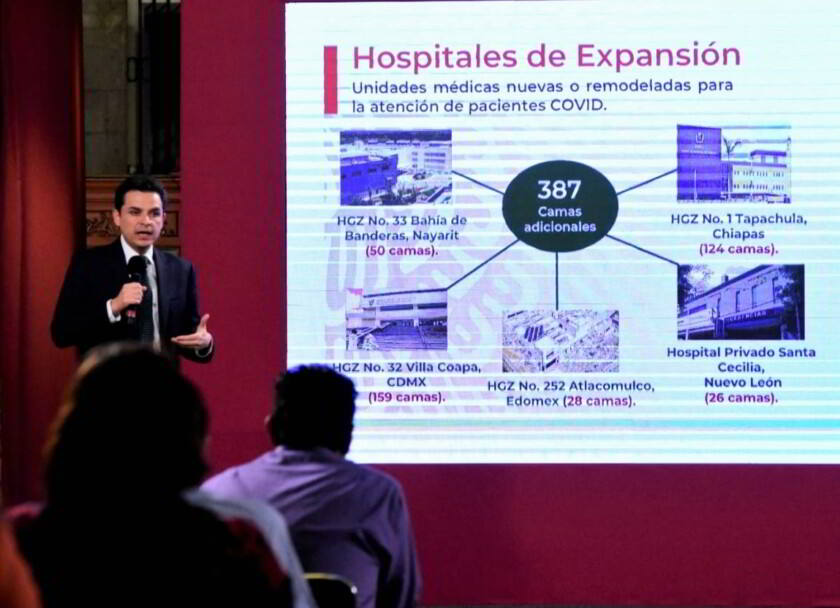 Zoé Robledo, con presentación IMSS cuenta con 184 hospitales COVID, 12 mil 734 camas y la conformación de 2 mil 420 Equipos médicos.