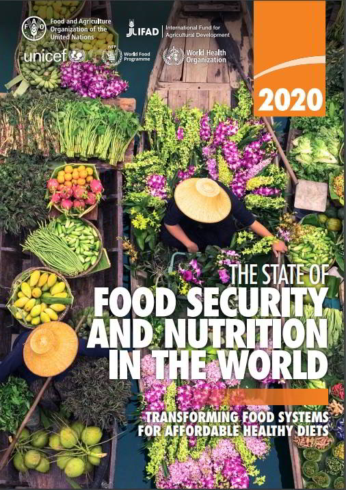 Portada "The State of Food Security and Nutrition in the World 2020"