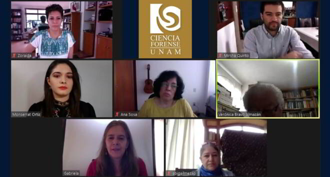 Examen profesional en reunión virtual por videoconferencia