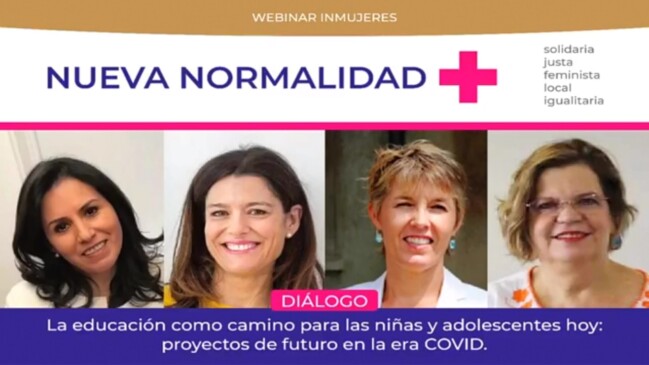 Educar a las niñas y niños en casa exige que alguien les cuide y acompañe en sus actividades escolares diarias; sabemos que este tipo de labores no remuneradas han recaído de manera desproporcionada en las mujeres: Nadine Gasman.