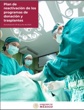 Portada Plan de reactivacion de los programas donación y trasplantes
