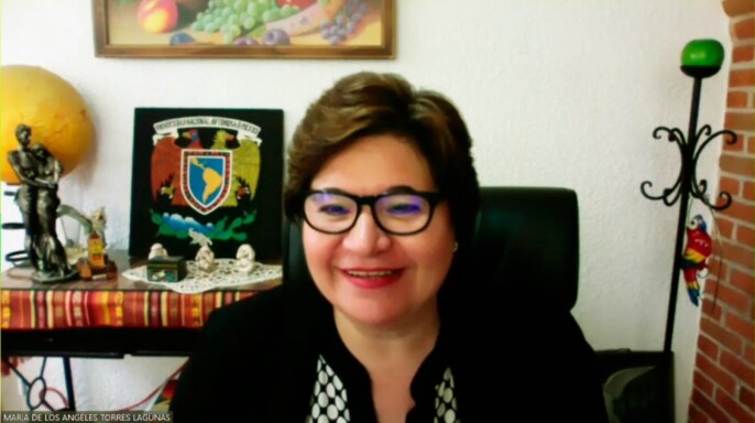María de los Ángeles Torres Lagunas, jefa de la División de Estudios de Posgrado de la Escuela Nacional de Enfermería y Obstetricia (ENEO) de la UNAM