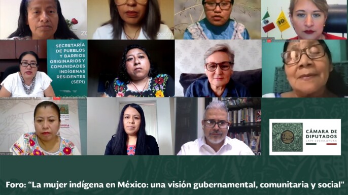 foro “La mujer indígena en México: una visión gubernamental, comunitaria y social