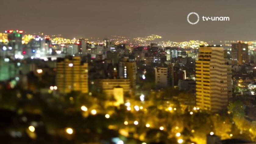 Edificios de la Ciudad de México de noche