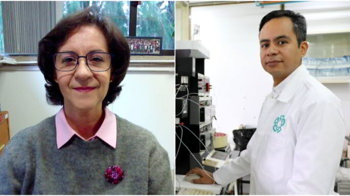 Claudia González Espinosa y Edgar Morales Ríos, investigadores del Centro de Investigación y de Estudios Avanzados (Cinvestav)