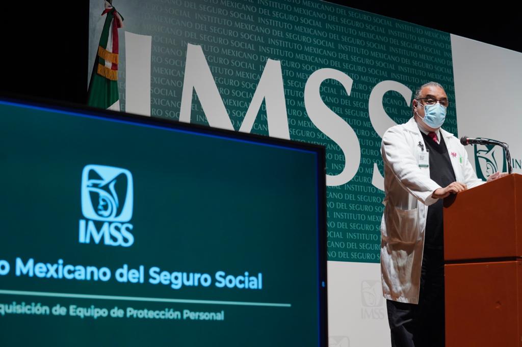 conferencia de prensa del IMSS