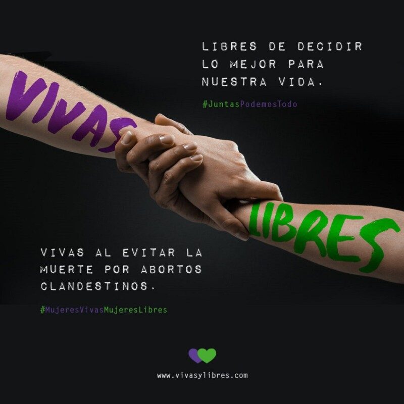 Cartel Vivas y Libres