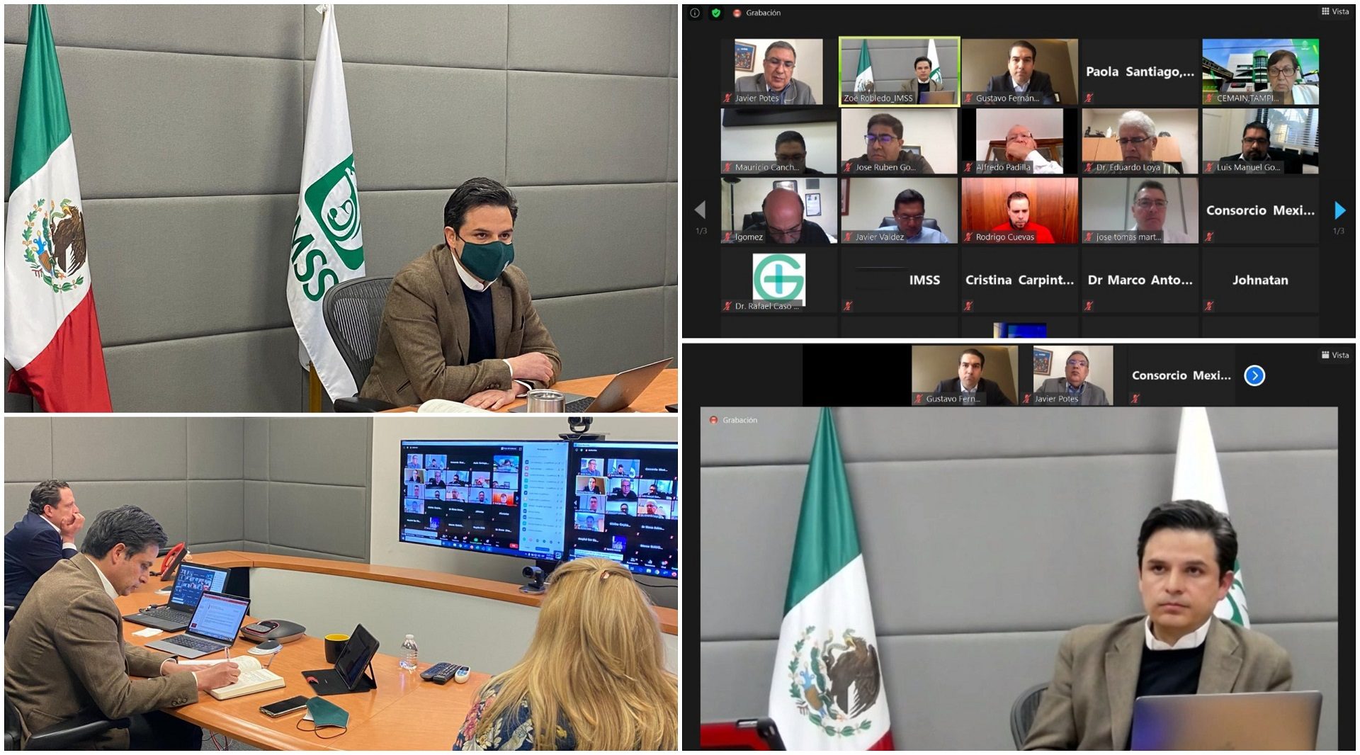 El Director General del IMSS sostiene reunión de trabajo con el Consorcio Mexicano de Hospitales para realizar un balance de los resultados obtenidos en el trabajo conjunto