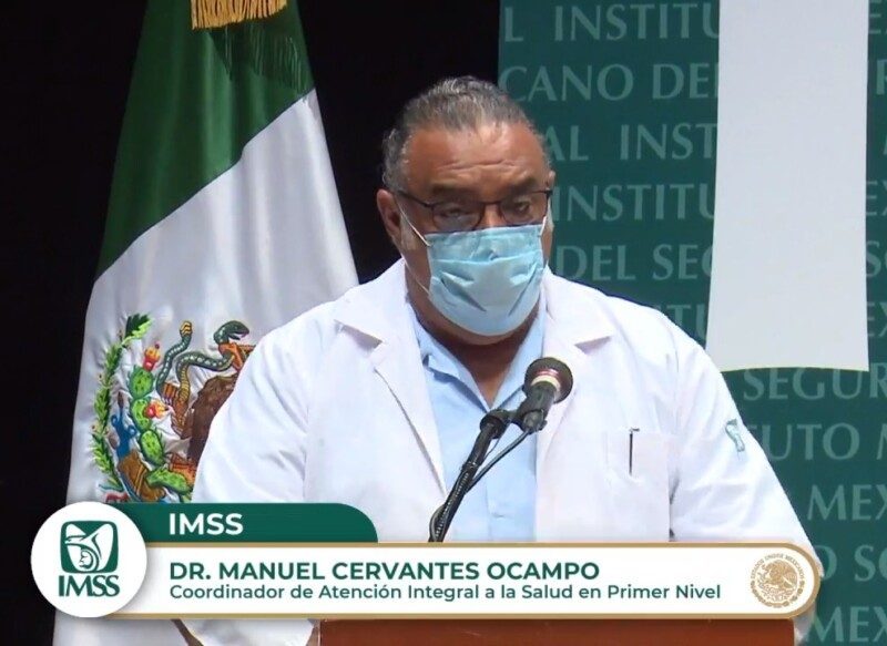 doctor Manuel Cervantes Ocampo, titular de la Coordinación de Atención Integral a la Salud en el Primer Nivel del Seguro Social
