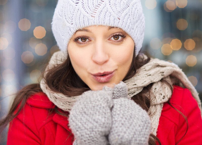 Chica en invierno