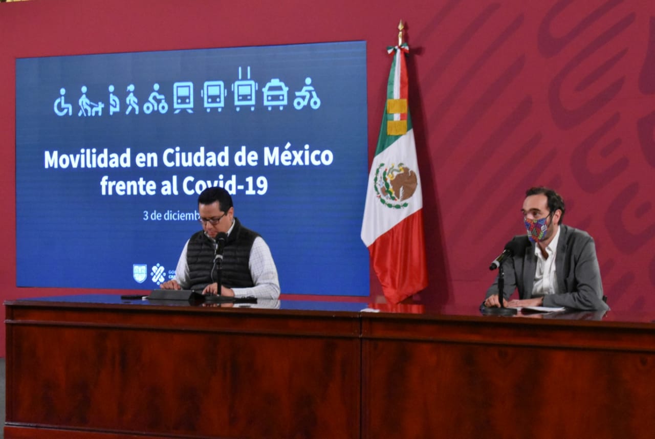 conferencia de prensa diaria sobre COVID-19 en Palacio Nacional