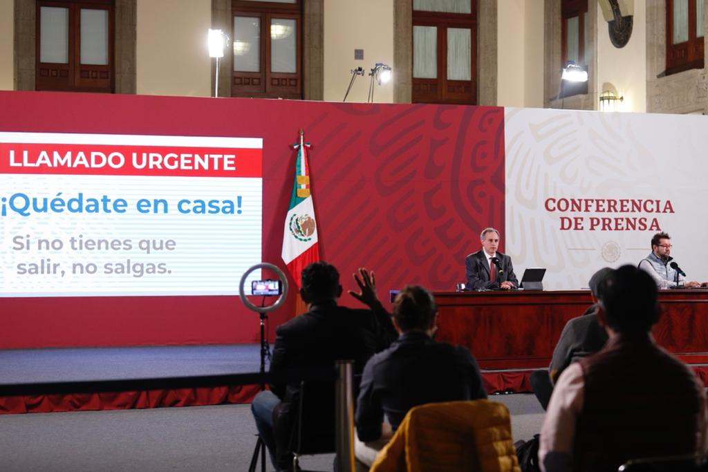 conferencia de prensa diaria para informar sobre la situación de la pandemia