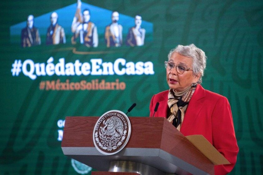 Secretaria de Gobernación, Olga Sánchez Cordero,