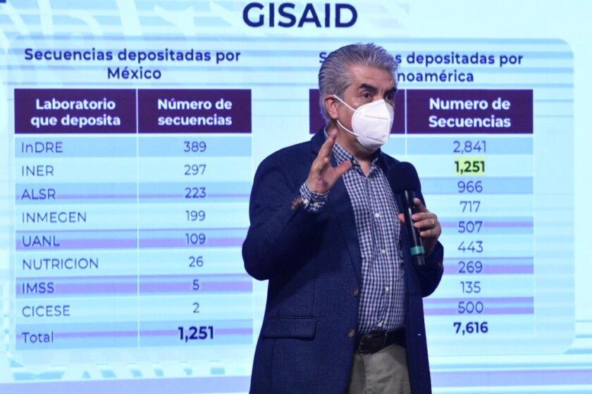 titular de la Unidad de Desarrollo Tecnológico e Investigación Molecular del (Indre), José Ernesto Ramírez González