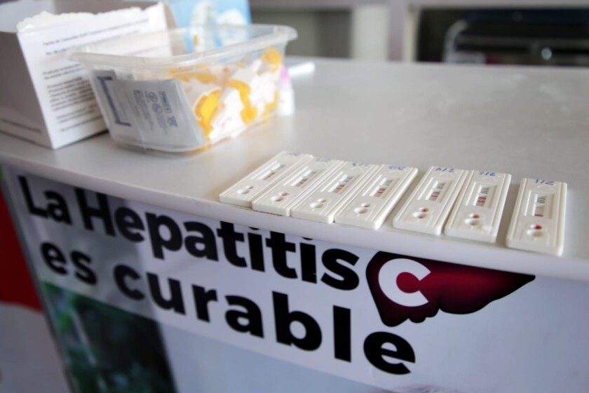 Local de campaña de detección de hepatitis C