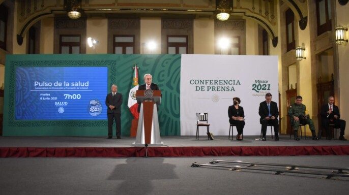 Pulso de la Salud, durante la conferencia de prensa matutina encabezada por el presidente Andrés Manuel López Obrador