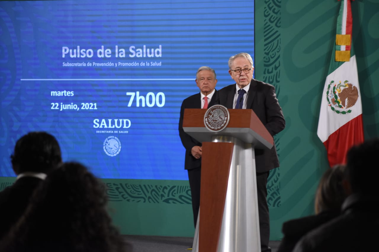 secretario de Salud, Jorge Alcocer Varela en Pulso de la Salud durante la conferencia de prensa matutina