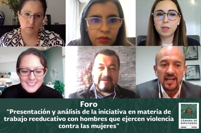 foro virtual para la presentación y análisis del Proyecto de Iniciativa legislativa en materia de trabajo reeducativo con hombres que ejercen violencias contra las mujeres