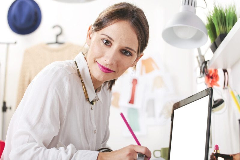 mujer trabajando