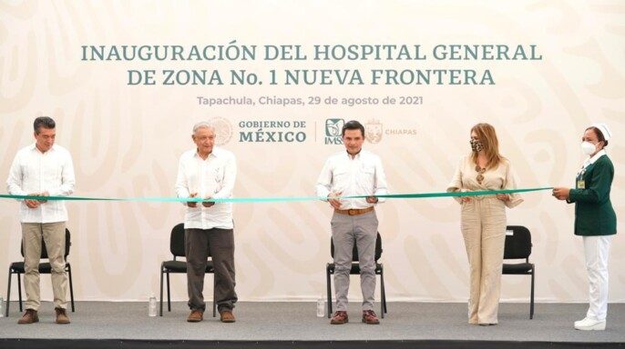 Inauguran Hospital General de Zona No. 1 “Nueva Frontera” del IMSS en Tapachula, Chiapas