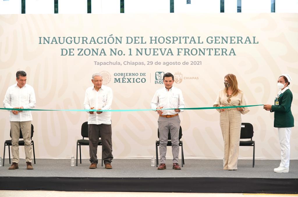 Inauguran Hospital General de Zona No. 1 “Nueva Frontera” del IMSS en Tapachula, Chiapas