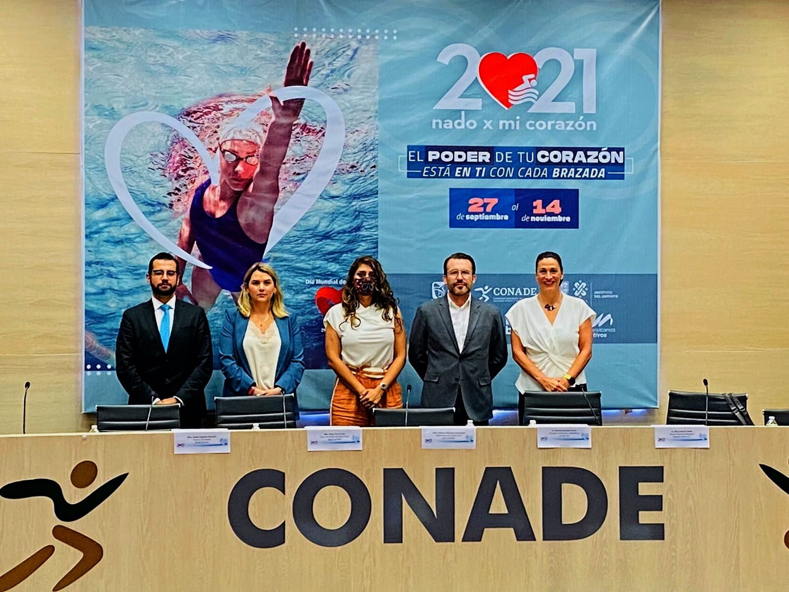 Conferencia de prensa de 11va edición del “Nado x mi Corazón”