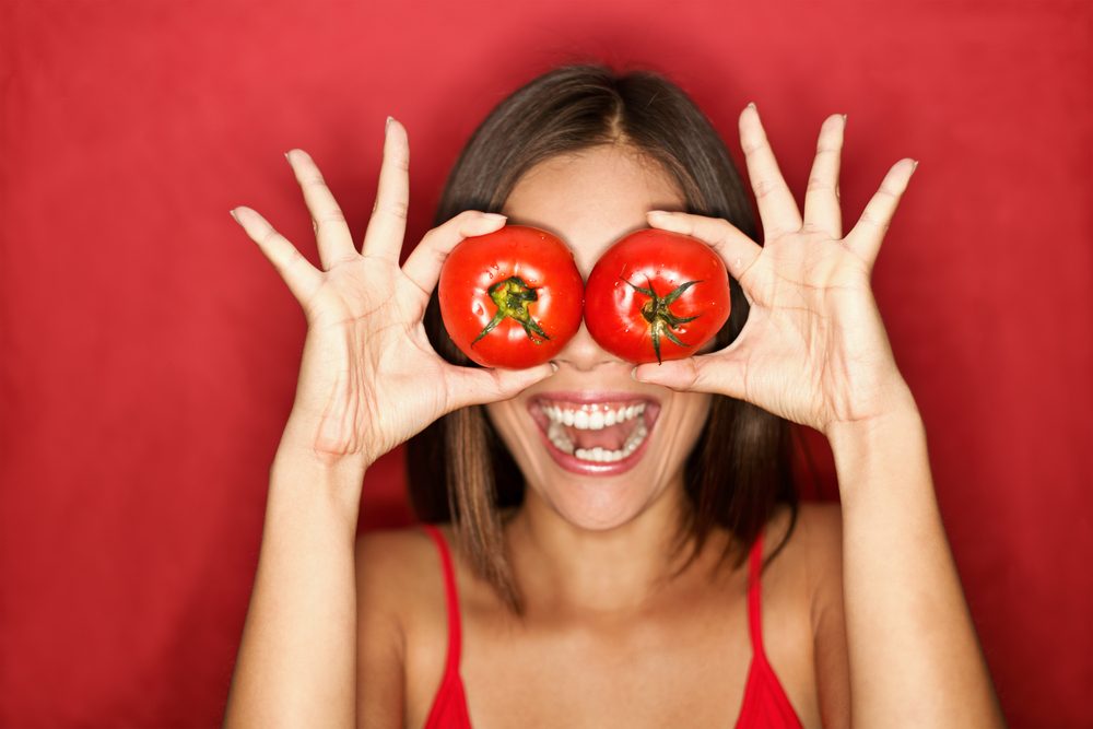 Mujer de tomate