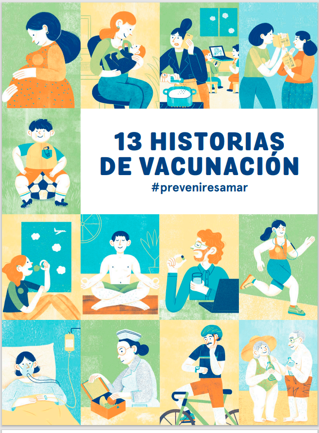 Portada de 13 Historias de Vacunación