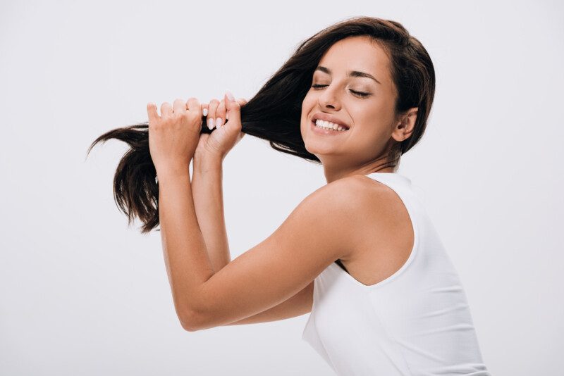 cabello largo sano