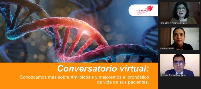 Videoconferencia Conozcamos más sobre Amiloidosis y mejoremos el pronóstico de vida de sus pacientes