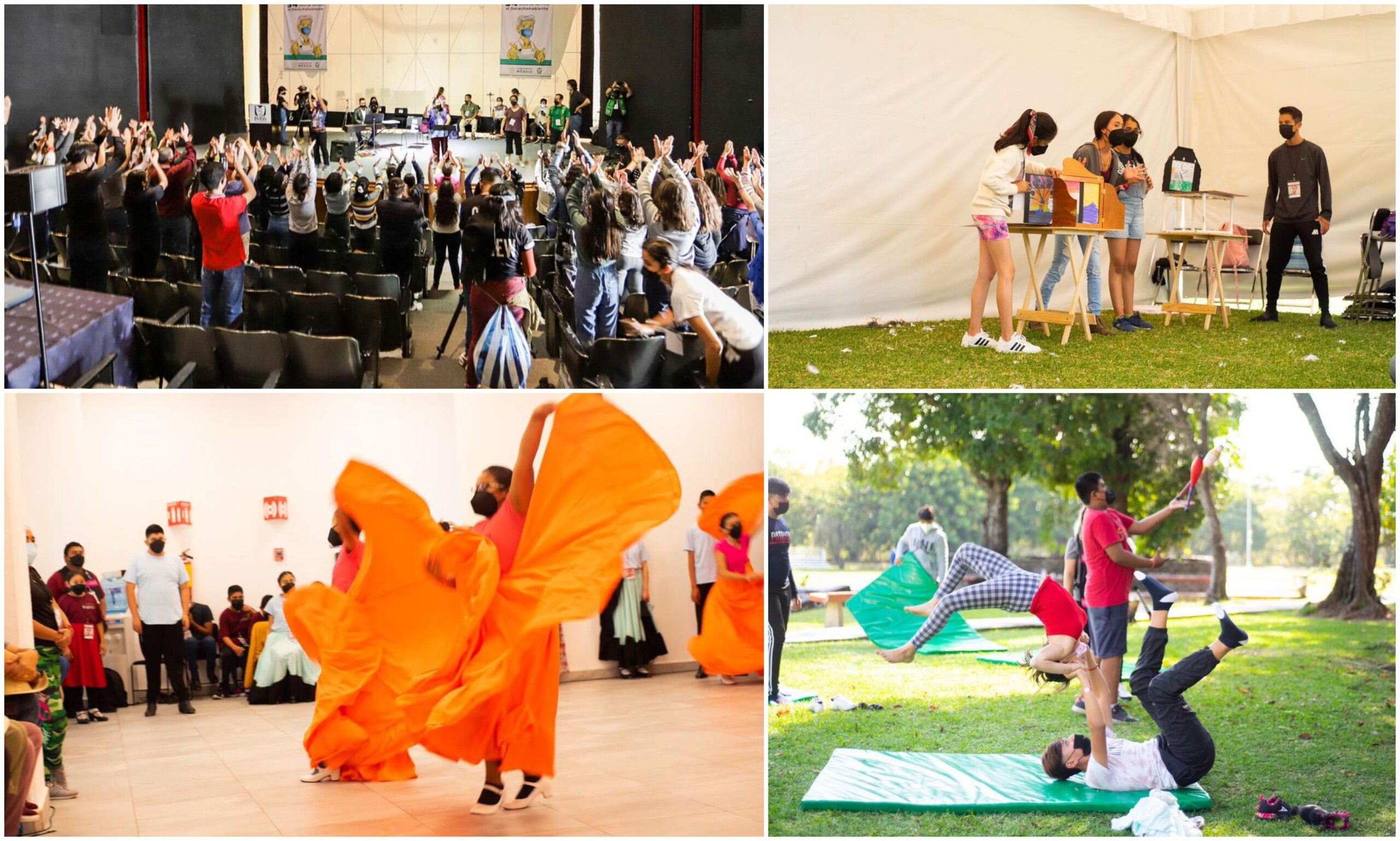 ensamble del “Magno evento de Cultura Comunitaria Tengo un sueño 2021”