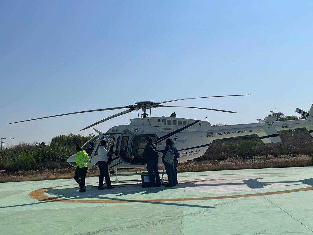 Helicóptero para transporte de de órganos