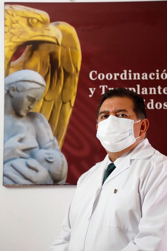 Doctor Pedro Paz Solís, coordinador de Donación y Trasplante de Órganos, Tejidos y Células del IMSS