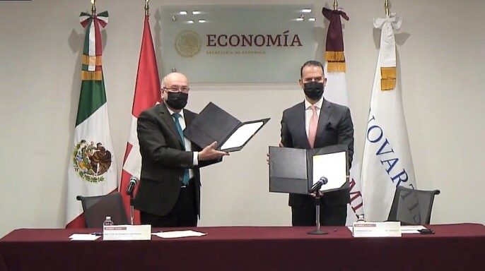 Héctor Guerrero Secretaría de Economía y Fernando Cruz Novartis