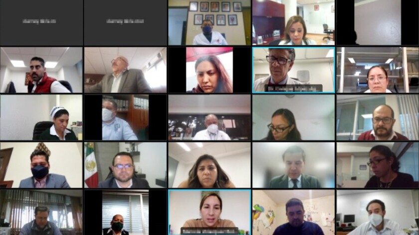 Videoconferencia de septuagésima quinta reunión entre autoridades del Instituto con madres y padres de niños con cáncer