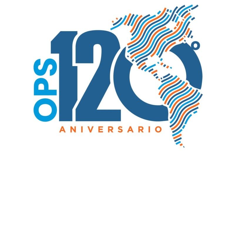 Logotipo del 120 aniversario de la Organización Panamericana de la Salud