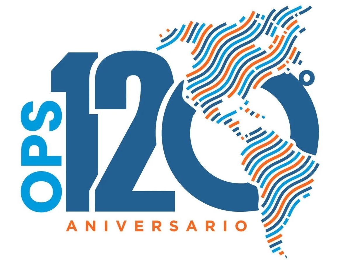 Logotipo del 120 aniversario de la Organización Panamericana de la Salud