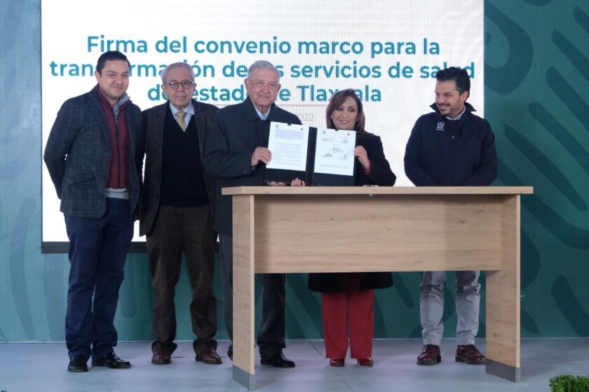 Firman convenio marco para transformación de servicios de salud de Tlaxcala