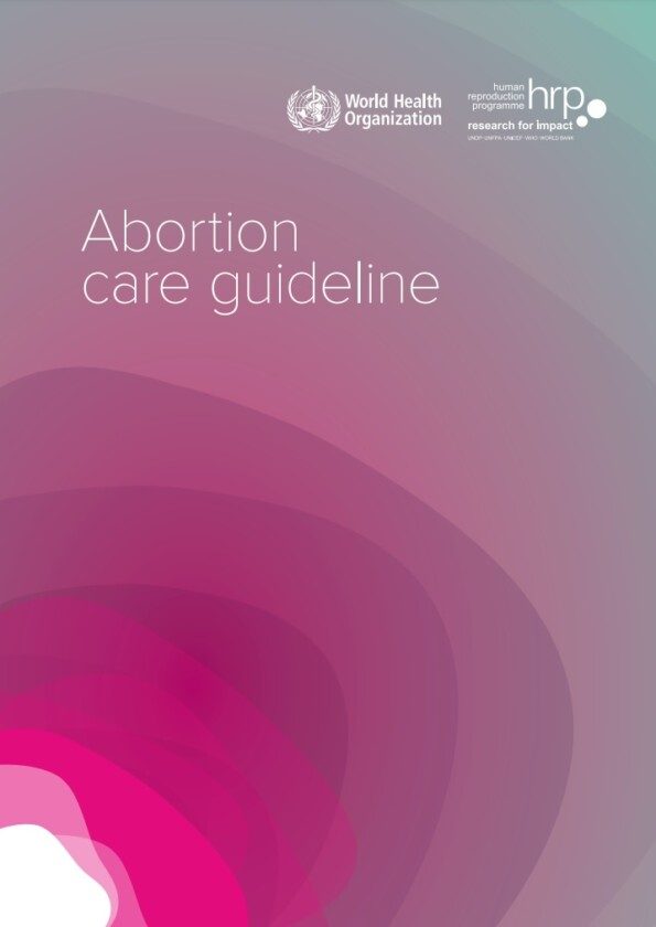 Portada de directrices sobre el aborto