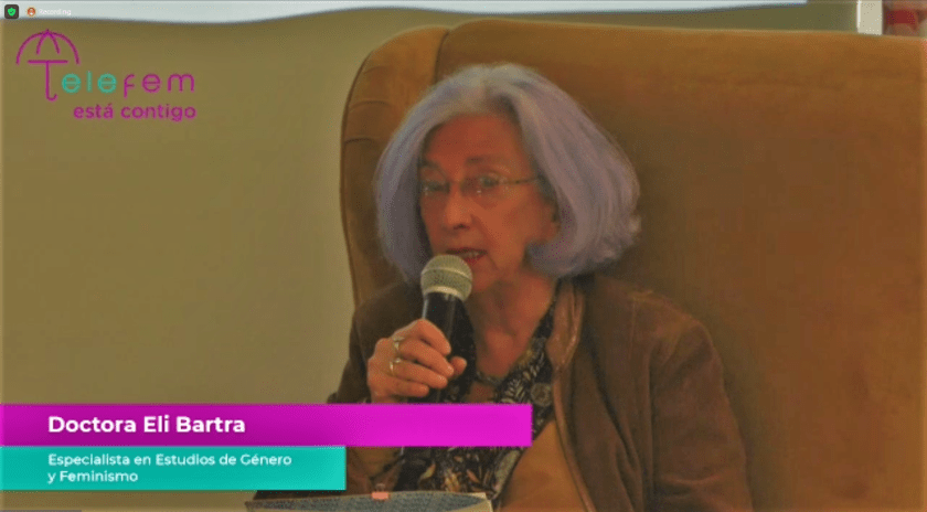 Eli Bartra, Especialista en Estudios de Género y Feminismo y profesora fundadora del programa de estudios de las mujeres de la Universidad Autónoma Metropolitana- Xochimilco