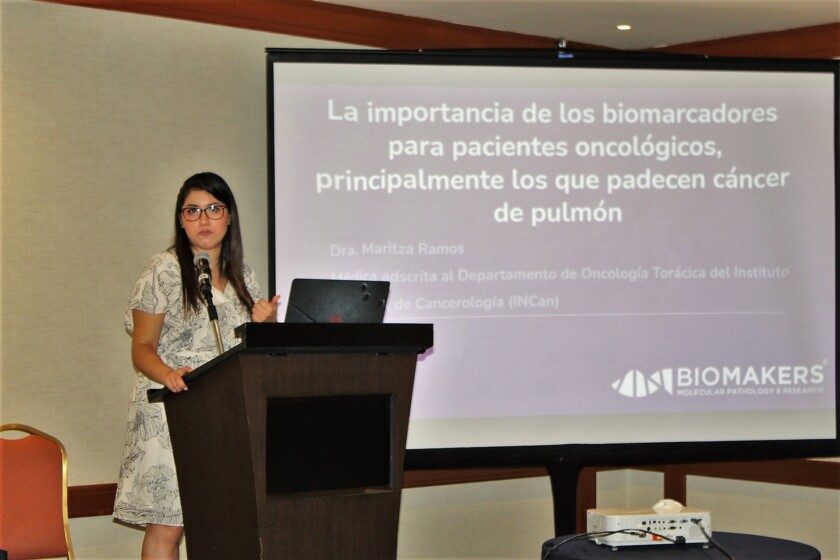 Dra. Maritza Ramos, médica del departamento de Oncología Torácica del Instituto Nacional de Cancerología (INCan)