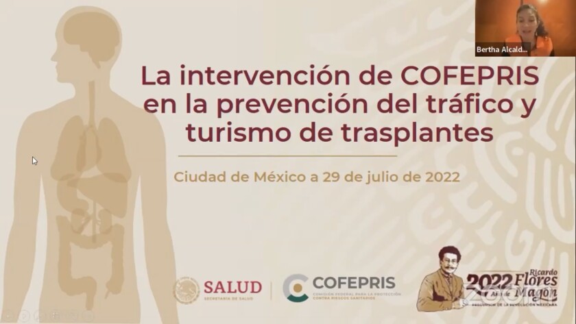 comisionada de Operación Sanitaria de la Comisión Federal para la Protección contra Riesgos Sanitarios de Cofepris, Bertha María Alcalde Luján