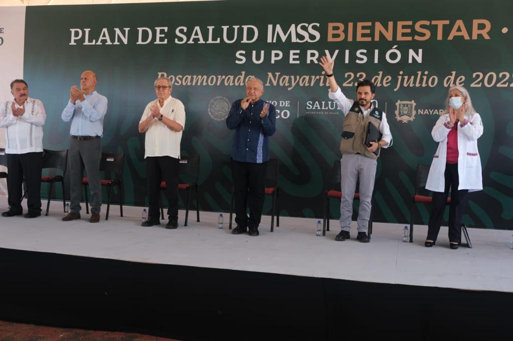 Ceremonia sobre la supervisión del Plan de Salud IMSS-Bienestar en Nayarit