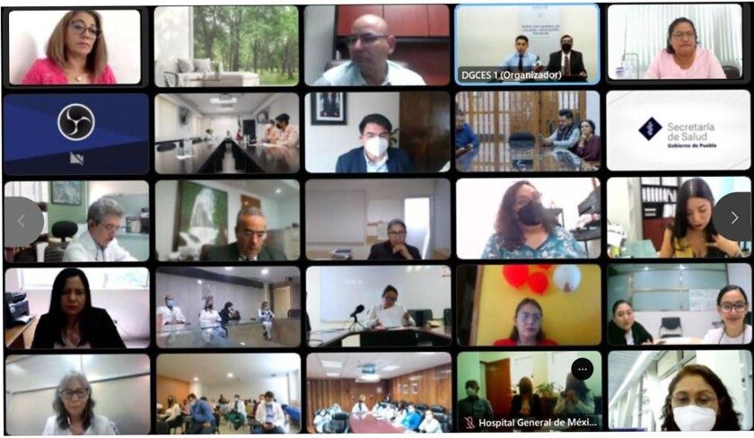 ceremonia virtual de entrega del Reconocimiento Nacional de Trabajo Social en el Sistema Nacional de Salud 2022