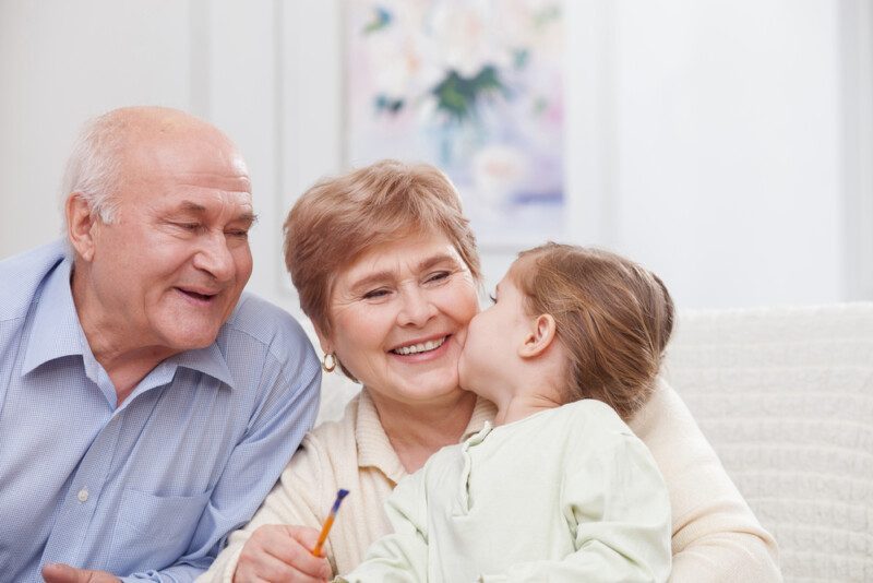 familia de adultos mayores