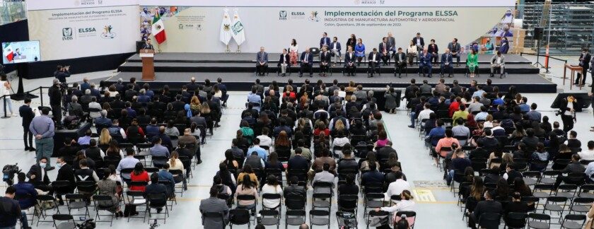 IMSS y empresas de la industria de manufactura automotriz y aeroespacial en Querétaro impulsan programa Entornos Laborales Seguros y Saludables