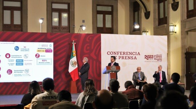 conferencia de prensa que encabezó el presidente Andrés Manuel López Obrador en Palacio Nacional, Zoé Robledo